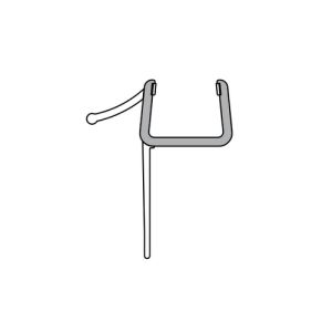 Duka GUML245 set gebogen afdichtprofielen 100cm transparant, 8mm