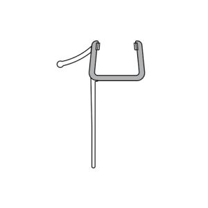 Duka GUML345 gebogen afdichtprofiel 100cm transparant, 8mm