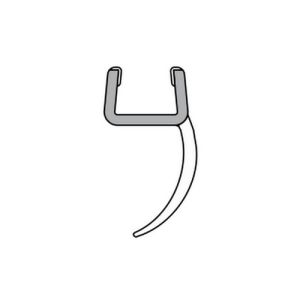Duka GUMN084 afdichtprofiel 195cm transparant, 6mm
