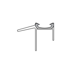 Duka GUMT858 afdichtprofiel 100cm transparant, 6mm