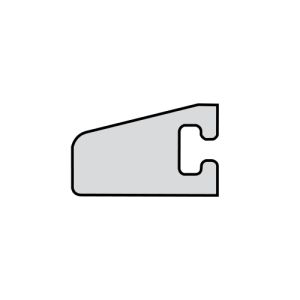 Duka Q042-T L afdichtprofiel 100cm transparant - voor deur linkse aanslag