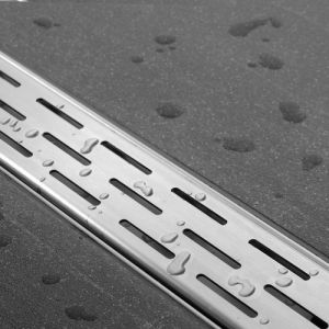 Easy Drain Compact 30 Flens EDCOMPR120030 douchegoot met RVS flens 120cm zijuitloop