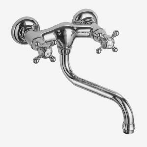 Fima Carlo Frattini Elizabeth F5086CR wand keukenkraan 2-greeps chroom