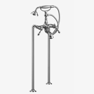 Fima Carlo Frattini Epoque F50544CR vrijstaande badkraan 2-greeps met garnituur chroom