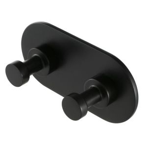 Geesa Nemox Black 91651506 dubbele haak mat zwart