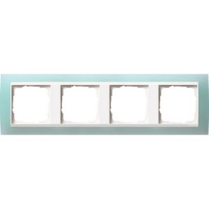 Gira 021495 Event afdekraam 4-voudig mint/ zuiver wit glanzend (OUTLET)