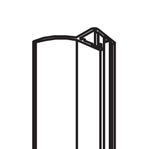 HSK Atelier Pur E77057 F1 dichting verticaal, 200cm, 8mm *niet meer leverbaar*