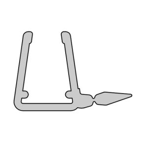 HSK E57065 verticaal afdichtingsprofiel 200cm, 6mm