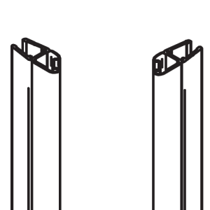 HSK Exklusiv E85055 magneetstrip 45 graden, set van 2 stuks, 200cm, 6mm *niet meer leverbaar*