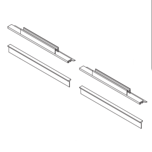HSK Exklusiv E85058 glasdorpellijst voor draaivouwdeur links, 6mm *niet meer leverbaar*