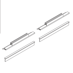 HSK Exklusiv E85058 glasdorpellijst voor draaivouwdeur rechts, 6mm *niet meer leverbaar*
