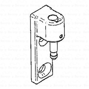 HSK Kienle E87310-1 scharnierdeel wandhouder boven, RVS-look *niet meer leverbaar*
