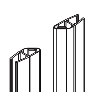 HSK Premium Softcube E79055 magneetstrip 45 graden, set van 2 stuks, 200cm, 6mm, chroom *niet meer leverbaar*