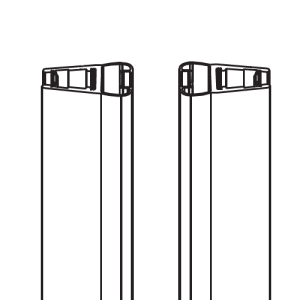 HSK Premium Softcube E79055 magneetstrip recht, set van 2 stuks, 200cm, 6mm, chroom *niet meer leverbaar*