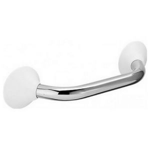 Handicare (Linido) LI2611140200 wandbeugel Ergogrip 1400mm RVS gepolijst (witte afdekkappen)