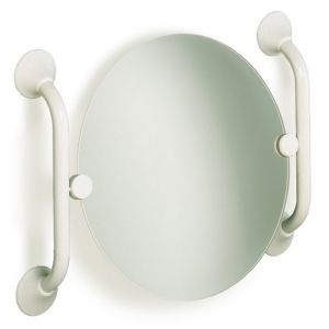 Handicare (Linido) LI2642001102 garnituur voor kantelspiegel staal gecoat wit