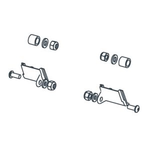 Handicare (Linido) LI2804000002 bevestigingsset hulppoot douchezitting wit