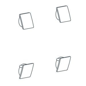 Handicare (Linido) LI2826003602 schroefkapset opklapbare toiletbeugel wit