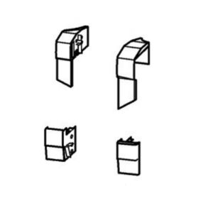 Huppe 1002, 054902 set kapjes t.b.v. geleiderail *niet meer leverbaar*