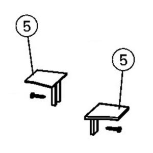 Huppe 2002, 041105 set afdekkapjes *niet meer leverbaar*