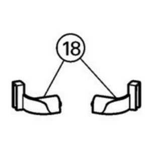 Huppe 501 Design pure, 059627 set verbindingsstukjes