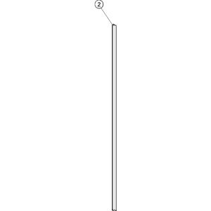 Huppe Alpha 2 - Classics 2 - X1 Flex, 068448 verticale afdichtingsstrip