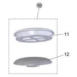 Ideal Standard Connect dun TV16567 buffers rond