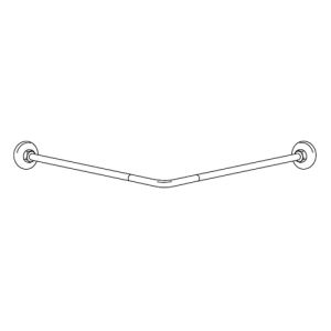 Inda A0144AAP douchestang 80x80cm glanzend aluminium