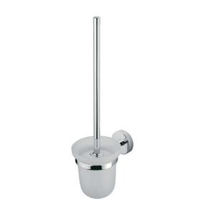 Inda Forum A36140CR21 toiletborstelhouder gesatineerd glas/ chroom
