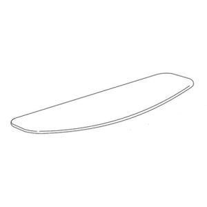 Inda Forum R76090 glasplaat gesatineerd glas