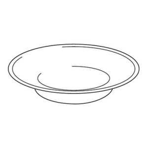 Inda Forum R76110 zeepschaal gesatineerd glas