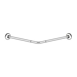 Inda Hotellerie A0148MCR douchestang 90x90cm messing verchroomd