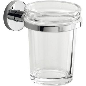 Inda One A2410ACR03 bekerhouder transparant helder glas/ chroom