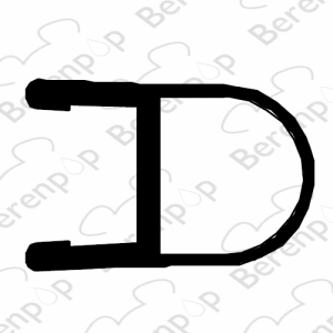 Inda Sim 6000 RBGV13449900 middendichting 150cm voor badwand 2-delig *niet meer leverbaar*