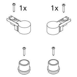 Kermi 2533875 reserve onderdelen lagers wit
