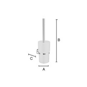 Smedbo Home HB333P toiletborstelgarnituur zwart