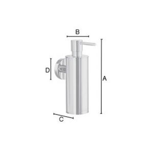 Smedbo Home HS370 zeepdispenser mat chroom