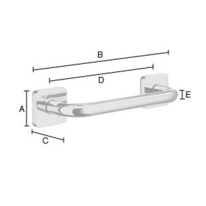 Smedbo Ice OK325 badgreep 26,7cm chroom