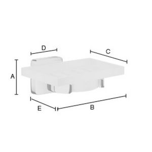 Smedbo Ice OK342P zeepschaalhouder chroom