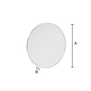 Smedbo Outline FK442 vergrootspiegel zelfklevend/magnetisch 5x chroom