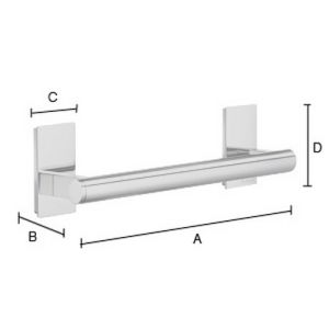 Smedbo Pool ZK325 badgreep 25cm chroom