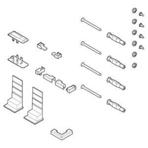 Novellini R01BI2A01-K montageset chroom