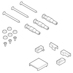 Novellini R01BNFG1-H montageset zwart