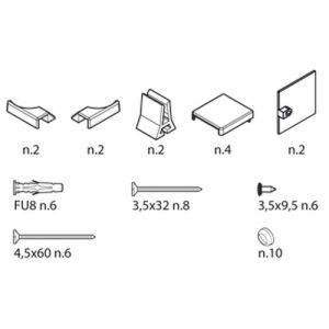Novellini R01BNR01-K montageset chroom