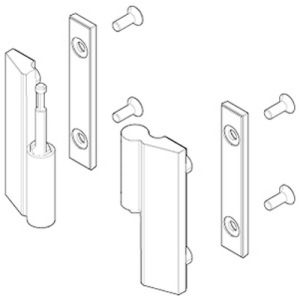 Novellini R02OTSMO1-K scharnierdelenset links chroom