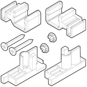 Novellini R03BJ3PH1-K geleiders chroom