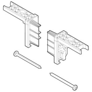Novellini R04PBJMO1-A set eindkapjes wit 030