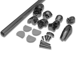 Novellini R80LUFI-D muursteun wit/ chroom