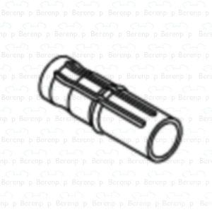 Pressalit A7236 scharnierbus met afstandhouder grijs