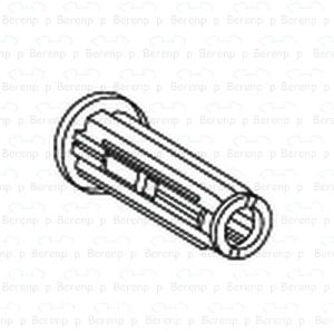 Pressalit A7250 scharnierbus voor doorlopend scharnier grijs
